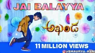 Jai Balayya song performance by Shaurya Ram || Akhanda || Sangeeth Dance
