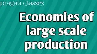 Economies of Large Scale Production (part 1)