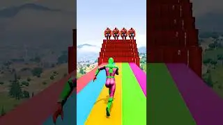 GTA 5 Epic Water Ragdolls | Spider-Man Jumps / Fails ep.11910 #shorts