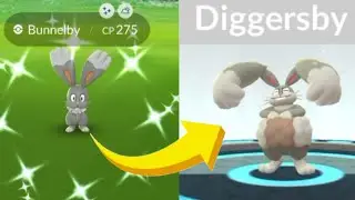 Shiny Bunnelby in Pokemon Go _to Evolve Diggersby