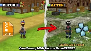Toturial Cara Pasang MOD Texture Game Emulator PPSSPP | Mudah Simple