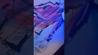 I tried glow art for the first time on gojo  #gojo #glowrt #deepumades #art #digitalart