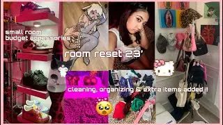 EXTREME Y2K inspired *room makeover 2023* + organizing new items