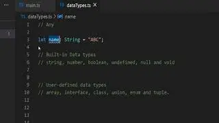 How to declare a variable and assign a value using the any type