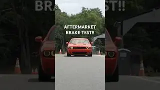 Are Aftermarket Brake Pads and Rotors Worth It?? #challenger #braketest #dodgechallenger