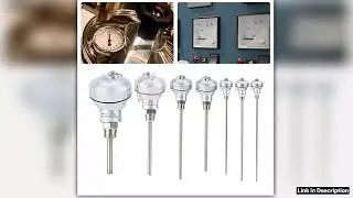 RTD PT100 Temperature Sensor Probe 12 NPT Thread Thermocouple Terminal Head Protective Tube 50mm400