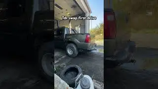 Driving the tdi swap under its own power for the first time