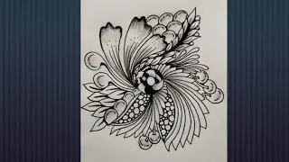 Zentagle pattern 🌸🌿 Doodle for Beginners 