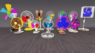 Stand Fan, Wall Fan, Desk Fan Video - Grebek Kipas Angin Baling baling Pelangi Kesurupan