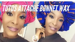 Comment attacher un bonnet en wax en foulard
