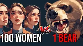 100 WOMEN vs 1 BEAR &mdash; Who Wins?
