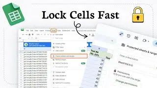 How to Lock Cells in Google Sheets (simple lock method)