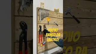 BANCO da LAVORO e PARETE ATTREZZI fai da te! Officina Moto Garage Diy #diy #woodworking #moto