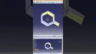CATIA Honeycomb structure design tutorial #engineering #catia #3dmodeling #shortsvideo #shorts