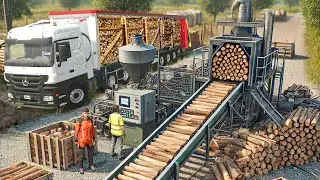 Produire 100m³ de Bois de Chauffage à partir d'une Forêt Abandonnée | Farming Simulator 25