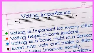 Importance of voting essay | The Power of Your Vote