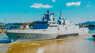 FRAGATA TAMANDARÉ F200 _ Saída para prova de mar 