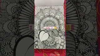 super easy mandala art by Pretty Stains/pen artdoodling/zintangle artwork for beginners/art therapy