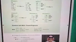 present progressive Tensاولى متوسط الفصل الاول 