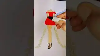 wait for final look&hearts;️ #art #drawing #dresssketch #fashioncreativity #fashiondesign #designer #shorts