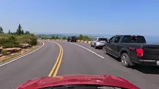 Cadillac Mountain Descent, Acadia National Park, Bar Harbor, Maine. Cadillac Summit Rd, August 2025