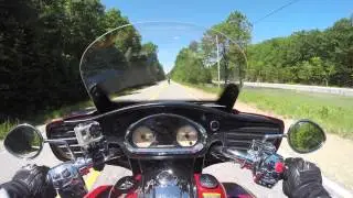 Indian Roadmaster test ride at 2015 Americade demo event.