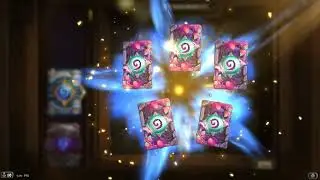 HearthStone  opening 18 random packs, golden legendary!!
