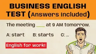 Business English Test | 30 Multi-choice Questions | English for Work (A1-B2)