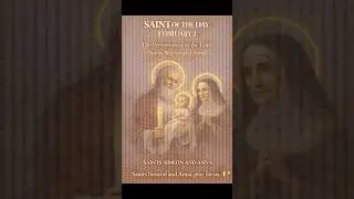 Saint of the Day | February 2, 2026 | The Presentation of the Lord (Saints Simeon & Anna)🙏🏻#Shorts