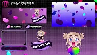 Twitch Branding Project - ElleighBean - Dizzy Designs