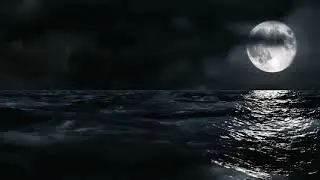 Calming Night Sea - Waves Sounds for Relaxation Study Meditation Deep Sleep Yoga 🌌🌊