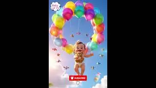 Baby&rsquo;s Balloon Adventure 🎈 | Cute Baby Flying with Teddy Bear & Colorful Balloons | Baby Lol TV