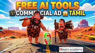 Free AI Tools கொண்டு Commercial Ad எப்படி செய்வது? 😱 | Cartoon Soft Drink Ad | Tamil AI Tutorial