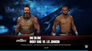 WWE 2K25 Brody King Vs. Lee Johnson - AEW Dynamite New Year's Smash 12/31/25