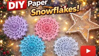 Easy 3D paper snowflake