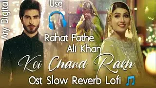 Koi Chand Rakh Ost Slow Reverb Lofi 🎵 Rahat Fathe Ali Khan #arydigital #imranabbas #aizakhan