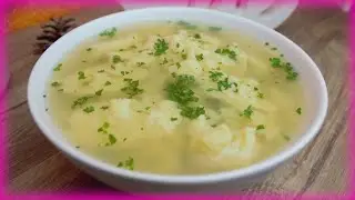 Бабушкин суп из клизмы, быстрый и вкусный суп с яйцом из минимума ингредиентов