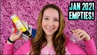 JANUARY 2021 BEAUTY EMPTIES | Lots if High End Products This Time!