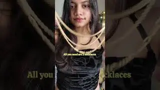 Necklace into waist chain hack #fashionhack #beautyhack #waistchains #jewellery
