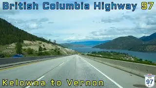 British Columbia Highway 97 NB - Kelowna to Vernon - Okanagan Valley