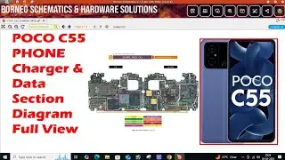 Poco C55 Phone Charger & Data Section Diagram All view step by step ☝️☝️
