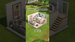 Sims 4 Cute Gaming loft room | No cc | #thesims4 #sims4 #thesims