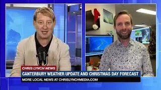 Bad weather sweeping through Christchurch, plus Xmas forecast