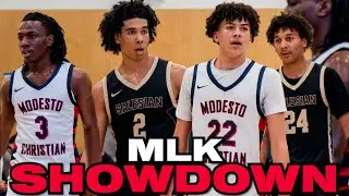Martin Luther King Jr. SHOWCASE | Salesian Pride vs. Modesto Christain!!!! Elias Obenyah GOES OFF