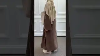 Kış boyu severek kullanacağınız o elbise 🤍🔍 #abaya #emare #hijab #tesetturkombin #fashion