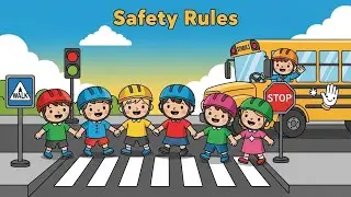 🚦 Safety Rules | Fun Learning Song for Kids & Toddlers | Happy Tales & Tunes