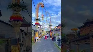 Balinese Village During Galungan, 2025