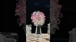 Be flower #glassart #glassblowing #glassvase #beyuri #woochullee #diy #blownglass #flowers #flower