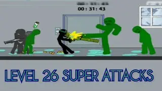 Anger of stick 5: zombie / level 26 super attacks / छड़ी का क्रोध