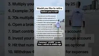 RETIRE BEFORE 60 #shorts #retirement #life #lifehacks #tips #finance #money #enjoylife #goals #fun